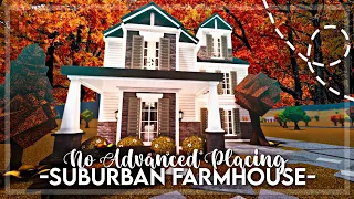 No Advanced Placing Two Story Suburban Farmhouse I Bloxburg Speedbuild and Tour - iTapixca Builds