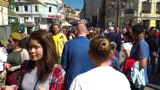 Гуляю по центру Москвы. День победы 9 мая 2018 Года. 1 час видео. A walking tour around of Moscow