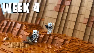 Building Geonosis in LEGO - Week 4: Beginning the Mountains