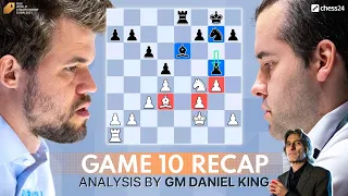 Carlsen vs Nepomniachtchi Game 10 | World Chess Championship 2021 | Recap