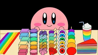 Kirby Animation - Rainbow Food Mukbang | Mukbang Animation