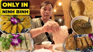 Where to eat in Hang Mua Ninh Binh, Vietnam. Food Tour Lying Dragon Mountain.