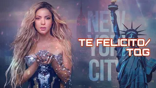 Shakira - Te Felicito/TQG (Live at Time Square, NY) [4K Remastered]