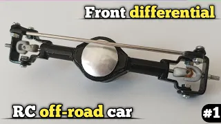 Front differential of RC off-road car // How to make a handmade rc off-road car