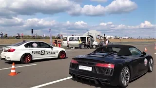 880 HP BMW M3 vs Audi R8 vs Nissan GT-R vs Audi RS6