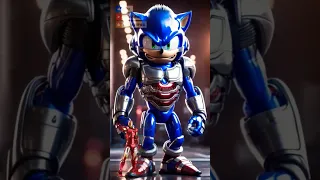 Superheroes but sonic🔥 All Characters marvel & DC #shorts #avengers #marvel #sonic