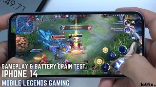 iPhone 14 Mobile Legends Gaming test | Apple A15 Bionic