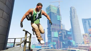 GTA 5 - Franklin Parkour Fails ep.8 | Epic Ragdolls and Funny Moments(Euphoria Engine)