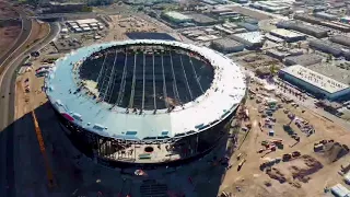 “The Al” Allegiant Stadium drone footage