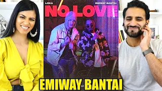 EMIWAY X LOKA - NO LOVE (PROD. AAKASH) (OFFICIAL MUSIC VIDEO) REACTION!!