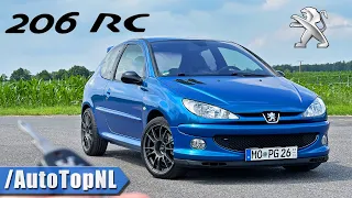 Peugeot 206 RC REVIEW on AUTOBAHN [NO SPEED LIMIT] by AutoTopNL