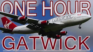 ONE HOUR of PLANE SPOTTING | London GATWICK Airport (Great Traffic!) A310 A330 A380 747 767 777 787
