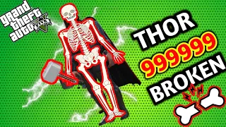 GTA 5: FRANKLIN and CHOP Breaking every BONE As THOR ||GTA 5 MOD