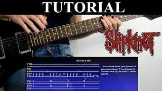 Cómo tocar Before I forget de Slipknot ( Tutorial de Guitarra) / How to play