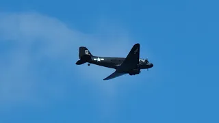 2021 Cleveland National Airshow day 2 WW ll C-47 Skytrain demo