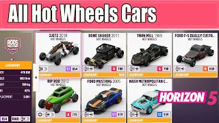 Forza Horizon 5 All Hot Wheels Cars in New Update