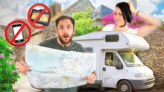 🚫 GPS interdit : on traverse la FRANCE à l'ancienne en CAMPING-CAR ! 🇫🇷