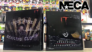 NECA TOYS IT MOVIE DANCING PENNYWISE THE CLOWN REVIEW with PENNYWISE ACCESSORY SET