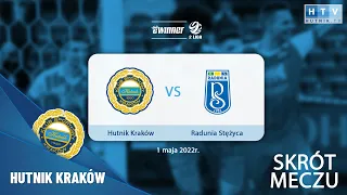 Skrót meczu: Hutnik Kraków - Radunia Stężyca (eWinner 2.Liga - sezon 2021/22)