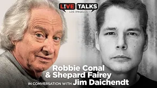 Robbie Conal & Shepard Fairey in conversation with Jim Daichendt at Live Talks Los Angeles