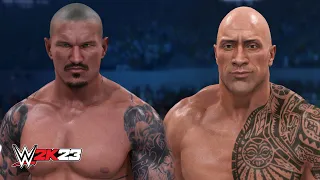 WWE 2K23 - Randy Orton Vs The Rock FULL GAMEPLAY (PS5)