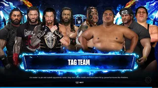 WWE 2K24  - Team Roman Reigns VS Team Giants Ft. Cycloman Yokozuna Umaga Andre The Giant