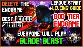 [3.13] BLADE BLAST BLADEFALL - League Starter Build - Leveling-Budget-Endgame - 5K LIFE + 4 MIL DPS