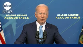 Biden delivers remarks on consumer protection from flight cancellations, delays