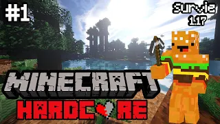 Ma Première Survie MINECRAFT HARDCORE Solo en 1.17 ! EP1