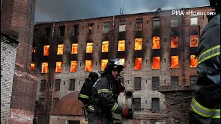 Пожар на «Невской мануфактуре».