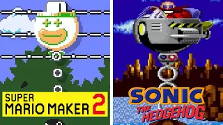 Super Mario Maker 2: Sonic the Hedgehog Boss Rush Comparison