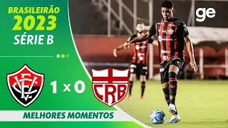 VITÓRIA 1 X 0 CRB | MELHORES MOMENTOS | 8ª RODADA BRASILEIRÃO SÉRIE B 2023 | ge.globo