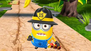 Firefighter Minion with modified outfit and Gru's Rocket mission - old version