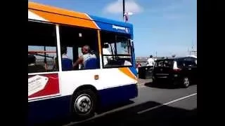 BUS CLIP AT WELLS NEXT TO THE SEA 7.8.2015