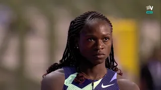 Mboma Christine won diamond league in brussel knocked out shacarri Richardson