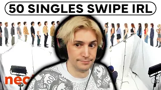 50 strangers swipe on each other | xQc Reacts