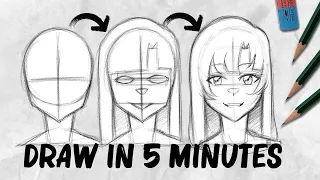 How to draw a face | GIRL VERSION | DrawlikeaSir