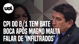 CPI do 8/1: Eliziane Gama discute com Magno Malta ao apontar fake news sobre 'infiltrados' em ataque