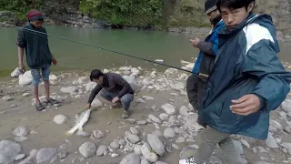 Golden Mahseer fishing Nepal ..Gulmi.