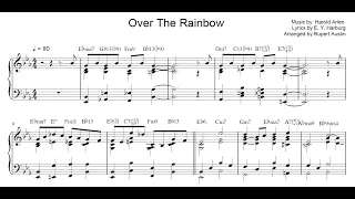 Somewhere Over The Rainbow. Arranged for solo piano, with music sheet.