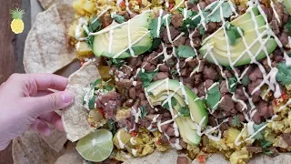 Vegan Breakfast Nachos | Healthy + Oil-Free