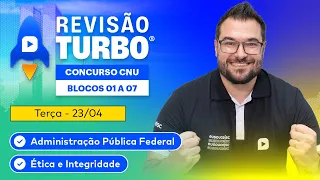 🚀 REVISÃO TURBO para APROVAR no CNU | Conhecimentos Gerais – Blocos 1 a 7 | TERÇA-FEIRA