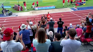 Juan Miguel Echevarria 8,83m long jump celebrations!!!