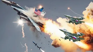 World shock! pilot of a Russian Yak-130 fighter jet blew up an entire US F-15 fighter jet, Arma3