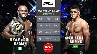 Kamaru Usman Vs Gilbert Burns Full Fight Highlights UFC 258 Titlefight 2021