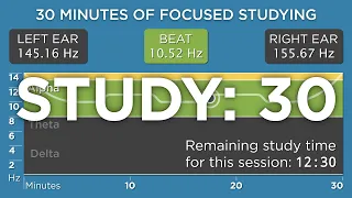 30 Minutes of Focused Studying: The Best Binaural Beats