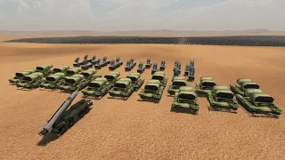 41 Missile Systems VS 100,000 Modern soldiers | Ultimate Epic Battle Simulator 2