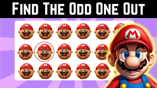 How Good Are Your Eyes? Find the Odd One Out| Super Mario Emoji Quiz🍄