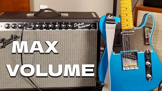 Fender Deluxe Reverb at MAX volume