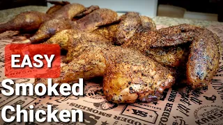 Texas Smoked Chicken Recipe - Crispy Skin Smoked Chicken Easy